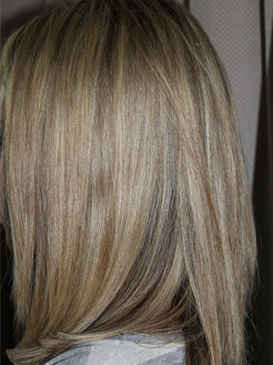 Blonde Hair Before Feather Hair Extension