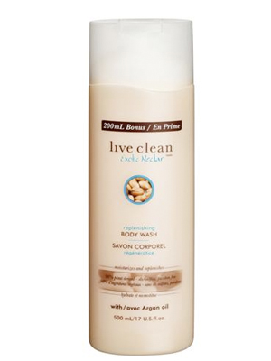 Live Clean Exotic Nectar Argan Oil Replenishing Body Wash