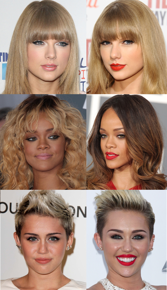 Celebrities Look Better with Red Lipstick