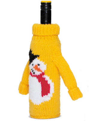 Tacky Wine Bottle Sweater Yellow Tail