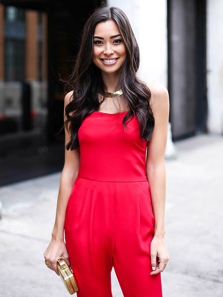 Red Dressy Jumpsuit Outfit: Holiday Attire Inspo