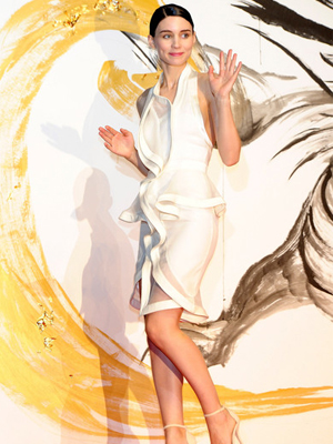 Rooney Mara White Dress