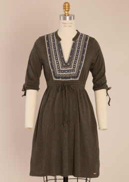 Roots Embroidered Dress