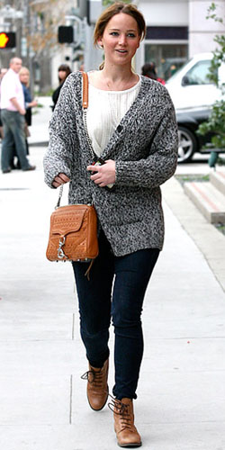 Jennifer Lawrence Oversized Sweater